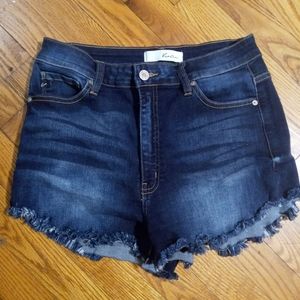Kancan Size L dark jean shorts
